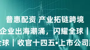 普惠配资 产业拓链跨境并购！中国企业出海潮涌，闪耀全球｜收官十四五•上市公司踏浪出海